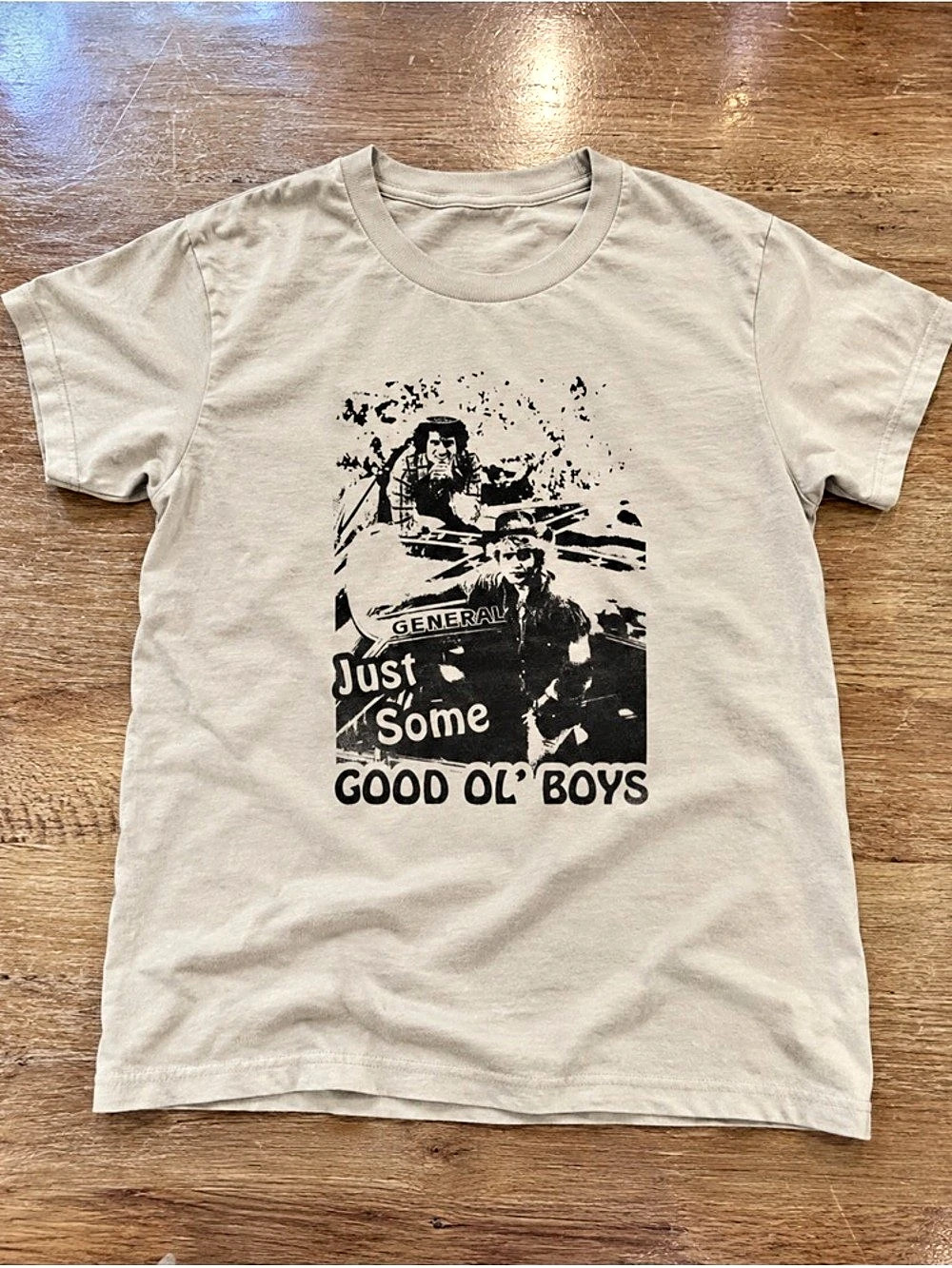 Good Ol Boys Waylon Jennings Moonshine Whiskey Shot Dukes of Hazzard Tee